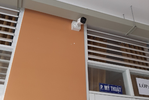 Lắp đặt camera giám sát cho trường THCS Phú Long, Bình Dương